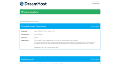Desktop Screenshot of dreamhoststatus.com
